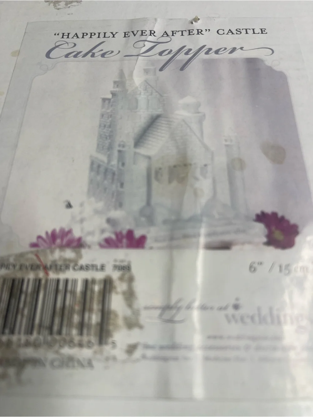 Happily Ever After Castle Cake Topper - wedding star